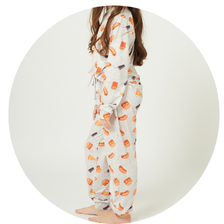 04 pijama infantil feminino longo termico foods