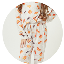 05 pijama infantil feminino longo termico foods