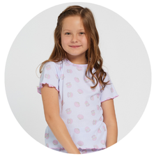 03 pijama infantil feminino curto duda ribana conchinha perola